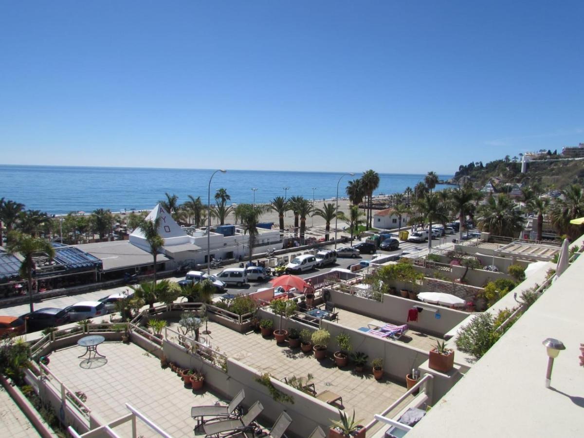 Apartamento Nerja 1ª linea de Playa de Burriana , terraza grande al mar Exterior foto